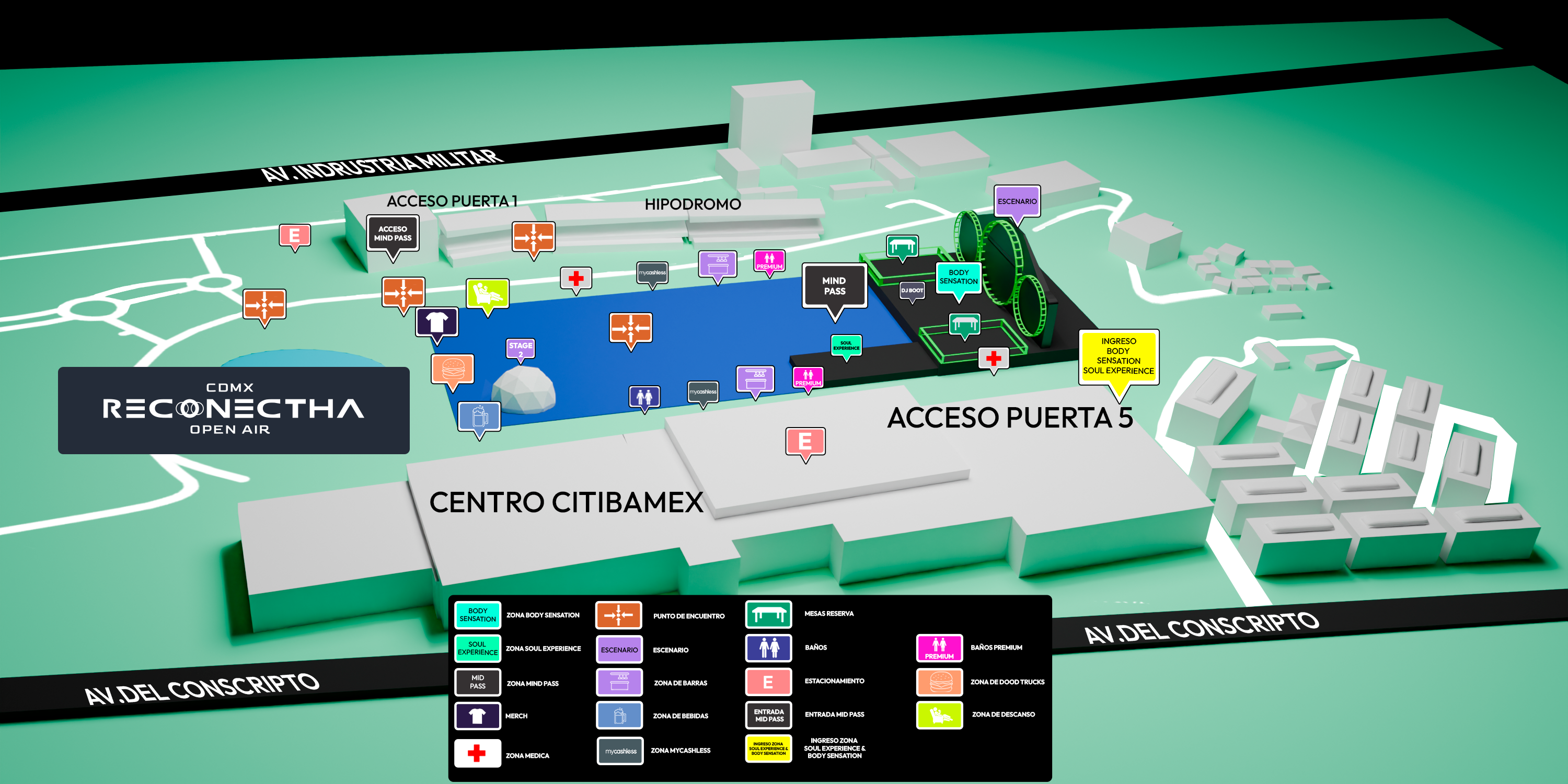Mapa del evento